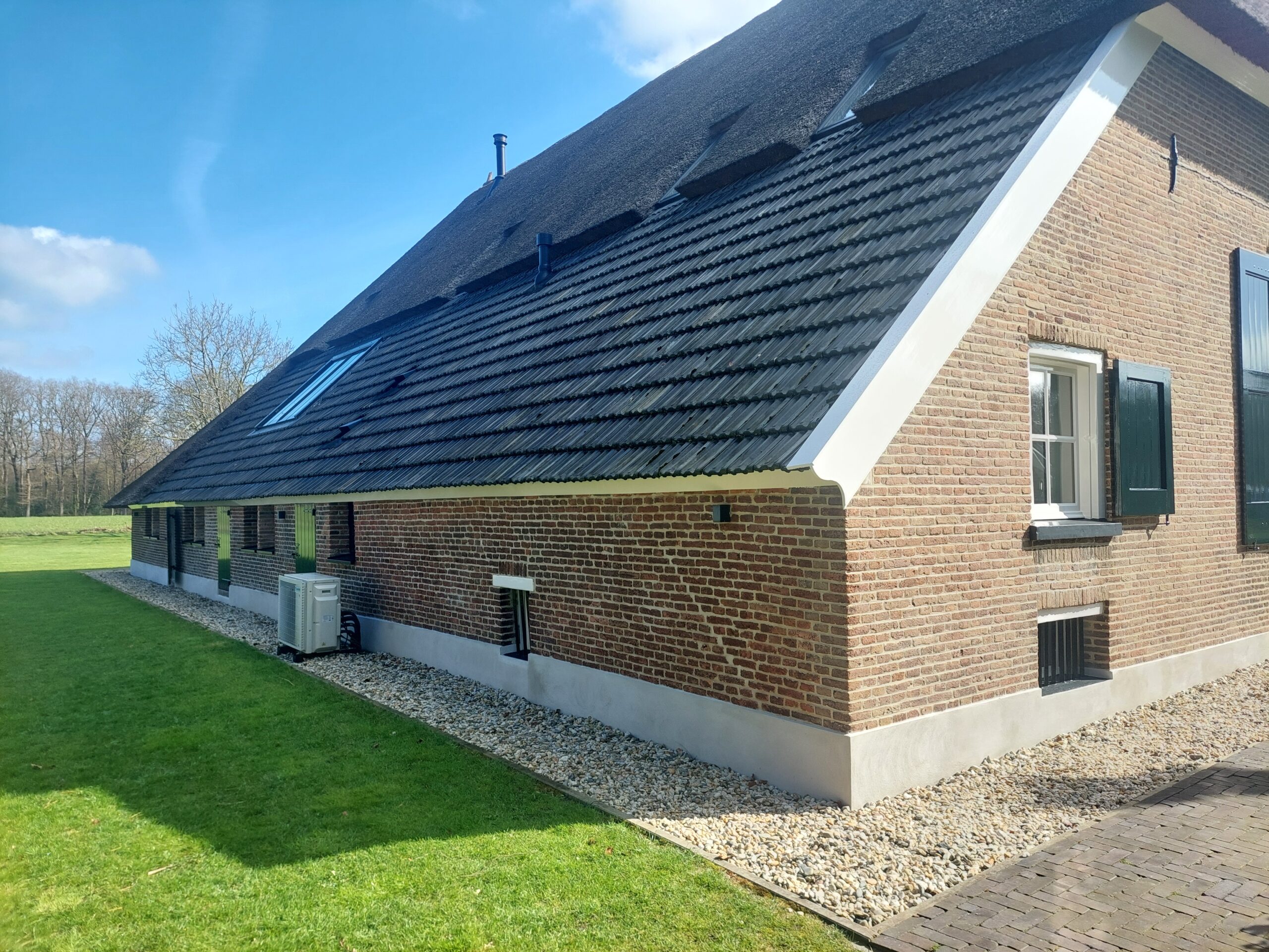 Restauratie gevel woonboerderij