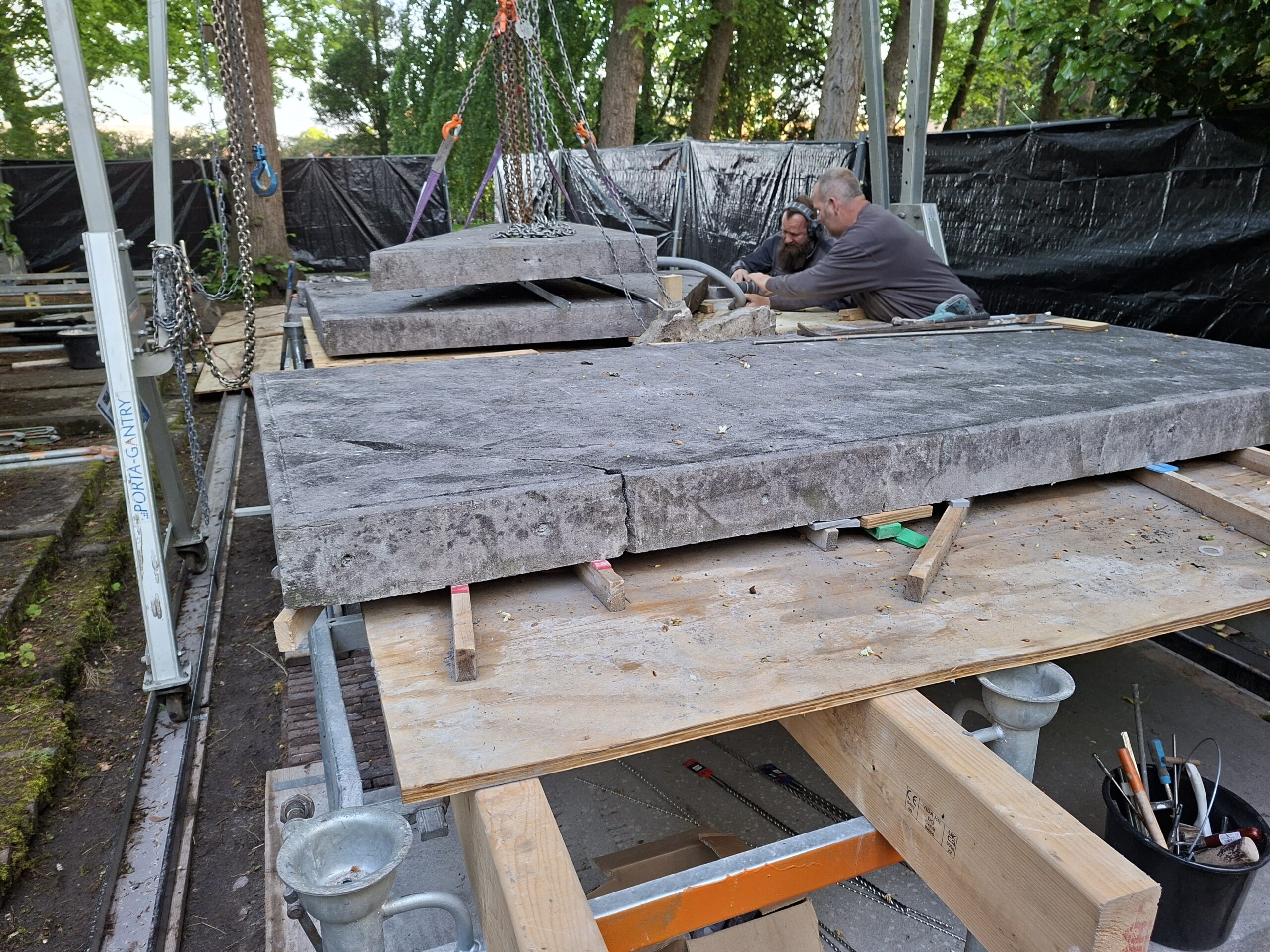 Restauratie begraafplaats